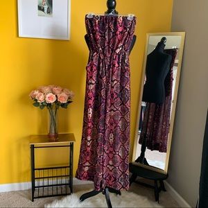 Xhilaration Snakeskin Jumpsuit Purple XS